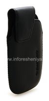 Фотография 3 — Кожаный чехол с клипсой для BlackBerry 9790 Bold, Черный, Мелкая текстура