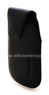 Photo 4 — Etui en cuir avec clip pour BlackBerry 9790 Bold, Noir, texture fine