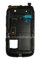 The middle part of the original case for the BlackBerry 9790 Bold, The black