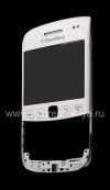 Photo 4 — Toque de pantalla (pantalla táctil) en el montaje con la parte delantera y la llanta para BlackBerry 9790 Bold, Color blanco