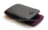 Фотография 7 — Оригинальный кожаный чехол-карман Pocket для BlackBerry 9790 Bold, Черный/ Фиолетовый (Black/ Royal Purple)