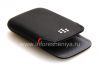Photo 5 — Asli Leather Case-saku Kulit Pocket untuk BlackBerry 9790 Bold, Hitam, besar tekstur (hitam)