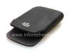 Photo 6 — Asli Leather Case-saku Kulit Pocket untuk BlackBerry 9790 Bold, Hitam, besar tekstur (hitam)