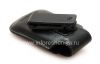 Фотография 4 — Оригинальный кожаный чехол с клипсой и металлической биркой Leather Swivel Holster для BlackBerry, Черный (Black)