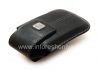 Photo 6 — L'étui en cuir d'origine avec clip et étiquette métallique Étui pivotant en cuir pour BlackBerry, Noir (Black)