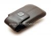 Фотография 6 — Оригинальный кожаный чехол с клипсой и металлической биркой Leather Swivel Holster для BlackBerry, Коричневый (Espresso)