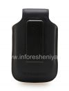 Photo 2 — L'étui en cuir d'origine avec clip et étiquette métallique Étui pivotant en cuir pour BlackBerry, Dark Blue (Indigo)