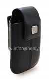 Photo 5 — Kasus kulit asli dengan klip dan tag logam Kulit Swivel Holster untuk BlackBerry, Dark Blue (Indigo)