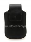 Photo 1 — Asli Leather Case Kulit sintetis putar Holster dengan Clip untuk BlackBerry, Black (hitam)