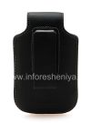 Photo 2 — BlackBerry জন্য ক্লিপ সঙ্গে মূল চামড়া কেস কৃত্রিম চামড়া সুইভেল খাপ, ব্ল্যাক (কালো)