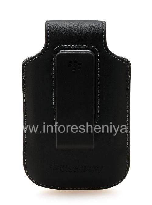 Галерея фотографий товара Оригинальный кожаный чехол Synthetic Leather Swivel Holster с клипсой для BlackBerry, Черный (Black)