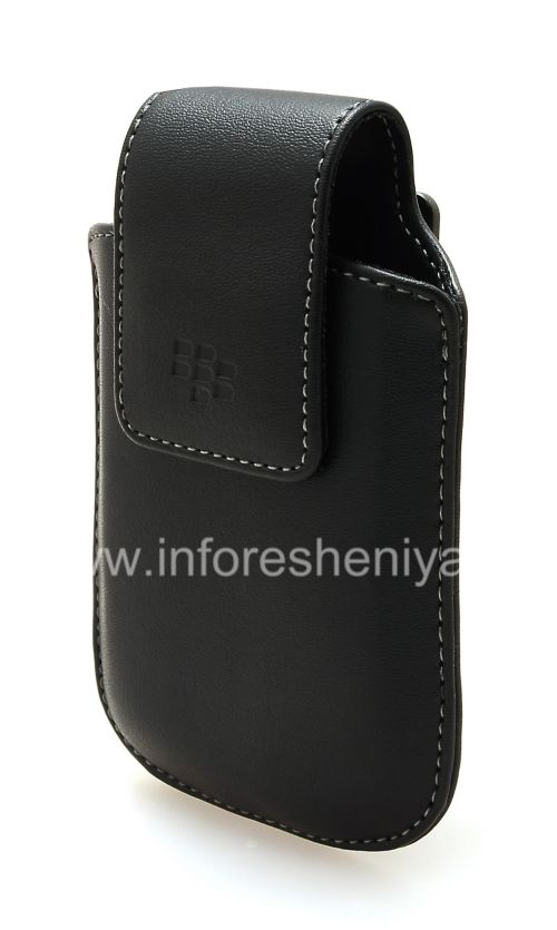 Галерея фотографий товара Оригинальный кожаный чехол Synthetic Leather Swivel Holster с клипсой для BlackBerry, Черный (Black)