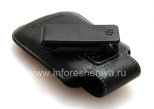 Галерея фотографий товара Оригинальный кожаный чехол Synthetic Leather Swivel Holster с клипсой для BlackBerry, Черный (Black)