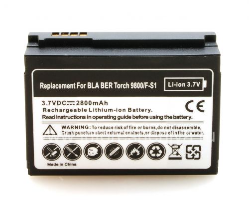 Галерея фотографий товара Аккумулятор повышенной емкости для BlackBerry 9800/9810 Torch, Черный