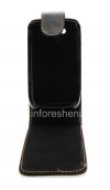 Photo 5 — Housse en cuir avec couvercle à ouverture verticale pour BlackBerry 9800/9810 Torch, Noir avec texture fine