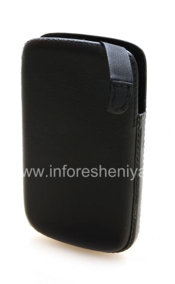 Фирменный кожаный чехол-карман с язычком Smartphone Experts Pocket Pouch для BlackBerry 9800/9810 Torch