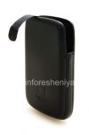 Photo 2 — التوقيع حقيبة جلد مع جيب اللسان Smartphone Experts جيب الحقيبة لبلاك بيري 9800/9810 Torch, أسود