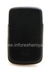 Photo 4 — التوقيع حقيبة جلد مع جيب اللسان Smartphone Experts جيب الحقيبة لبلاك بيري 9800/9810 Torch, أسود