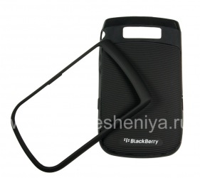 Пластиковый чехол с прорезиненной вставкой “Торч” для BlackBerry 9800/9810 Torch, Черный/Черный