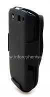 Photo 4 — ブラックベリー9800/9810 Torchのためのブランドのプラスチックホルスターケース+ワイヤレスソリューションホルスタースナップオンコンボ, ブラック（黒）