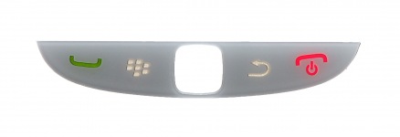 Teclado superior para BlackBerry 9800/9810 Torch, Color blanco