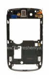 Фотография 2 — Средняя часть оригинального корпуса со всеми элементами для BlackBerry 9800/9810 Torch, Серый