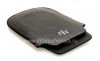 Photo 5 — Leather Case-saku logo BlackBerry untuk BlackBerry 9800 / 9810 Torch, Hitam, tekstur halus, logo logam