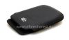 Photo 6 — Leather Case-saku logo BlackBerry untuk BlackBerry 9800 / 9810 Torch, Hitam, biji-bijian besar, logo logam