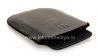 Photo 5 — Leather Case-saku logo BlackBerry untuk BlackBerry 9800 / 9810 Torch, Hitam, tekstur halus, logo plastik hitam