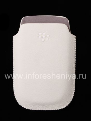 Leather Case-saku logo BlackBerry untuk BlackBerry 9800 / 9810 Torch