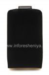 Photo 1 — Caso Firma de cuero con tapa de apertura vertical Doormoon para BlackBerry 9800/9810 Torch, Negro, textura fina