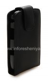 Фотография 3 — Фирменный кожаный чехол с вертикально открывающейся крышкой Doormoon для BlackBerry 9800/9810 Torch, Черный, мелкая текстура
