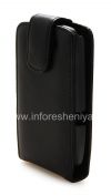 Photo 5 — Caso Firma de cuero con tapa de apertura vertical Doormoon para BlackBerry 9800/9810 Torch, Negro, textura fina