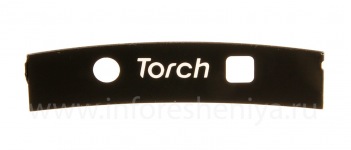 Parte del cuerpo - de la cámara para el BlackBerry 9810 Torch, Antorcha, Negro