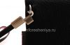 Photo 5 — Funda de cuero original del bolso de cuero en folio para BlackBerry 9800/9810 Torch, Negro / Rosa (Negro w / Pink Acentos)