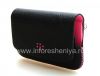 Фотография 7 — Оригинальный кожаный чехол-сумка Leather Folio для BlackBerry 9800/9810 Torch, Черный/Розовый (Black w/Pink Accents)