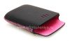 Фотография 6 — Оригинальный кожаный чехол-карман Leather Pocket для BlackBerry 9800/9810 Torch, Черный/Розовый (Black w/Pink Accents)