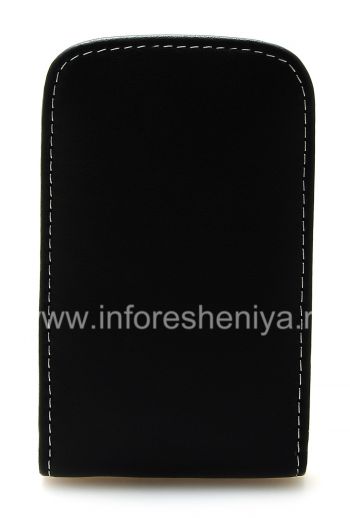 Firma el caso de cuero de bolsillo hecho a mano Caso Cuero Tipo Monaco Vertical Pouch para BlackBerry 9800/9810 Torch