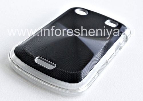 Галерея фотографий товара Пластиковый чехол с металлической вставкой "CD" для BlackBerry 9900/9930 Bold Touch, Черный