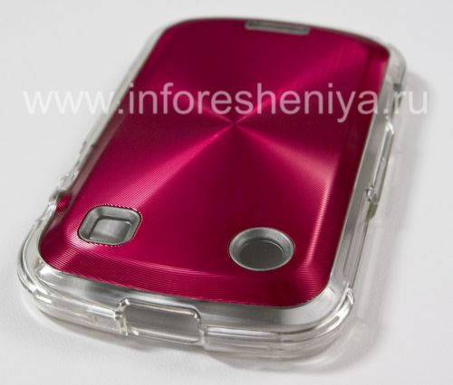 Галерея фотографий товара Пластиковый чехол с металлической вставкой "CD" для BlackBerry 9900/9930 Bold Touch, Красный
