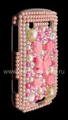 Фотография 3 — Пластиковый чехол-крышка со стразами для BlackBerry 9900/9930 Bold Touch, Украшения, Розовый