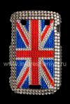 Фотография 1 — Пластиковый чехол-крышка со стразами для BlackBerry 9900/9930 Bold Touch, Флаг, Великобритания