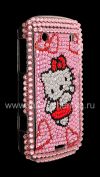 Фотография 5 — Пластиковый чехол-крышка со стразами для BlackBerry 9900/9930 Bold Touch, Hello Kitty, Розовый