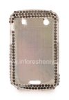 Фотография 2 — Пластиковый чехол-крышка со стразами для BlackBerry 9900/9930 Bold Touch, Бабочка, Черный