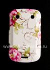Photo 1 — Plastik tas-cover "Ornamen" untuk BlackBerry 9900 / 9930 Bold Sentuh, Seri "Bunga", White