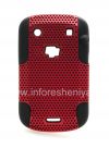 Photo 1 — penutup berlubang kasar untuk BlackBerry 9900 / 9930 Bold Sentuh, Black / Red
