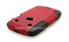 Photo 8 — La cubierta resistente perforado para BlackBerry 9900/9930 Bold Touch, Negro / Rojo
