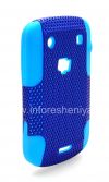 Фотография 4 — Чехол повышенной прочности перфорированный для BlackBerry 9900/9930 Bold Touch, Голубой/Синий