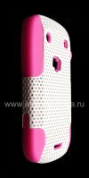 Photo 3 — ezimangelengele ikhava perforated for BlackBerry 9900 / 9930 Bold Touch, Fuchsia / White