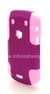 Фотография 2 — Чехол повышенной прочности перфорированный для BlackBerry 9900/9930 Bold Touch, Розовый/Фиолетовый